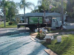 Creative Curbing's work truck